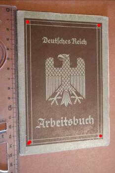 Arbeitsbuch eines Mannes aus Oppeln - Deutsche Reichspost Telegraphenbau